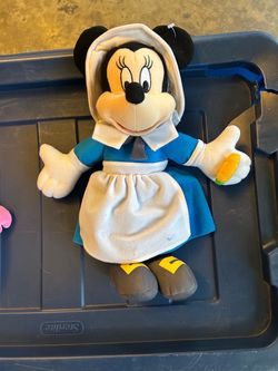 🍂 Disney Minnie Mouse Thanksgiving Pilgrim Plush – Holiday Collectible 🐭