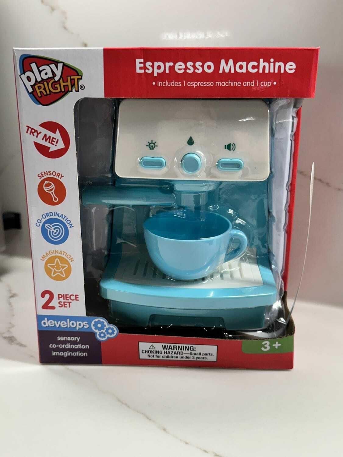 Kids Espresso Machine - Lights, Sounds, Real Function NEW