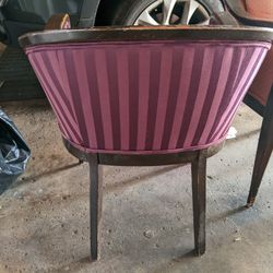 Upholstered Barrel Dining Or Office Chairs (2) $25 Each