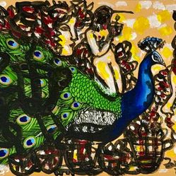 Zaida del rio Idilio 2023 acrilico tela