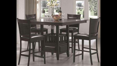 Espresso Counter Height Dining Set