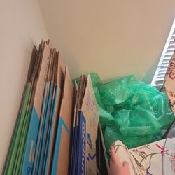 Cardboard Boxes And Bubble Wrap 