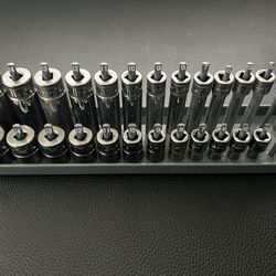 Snap On 1/4 Shallow And Deep Socket Metric Set