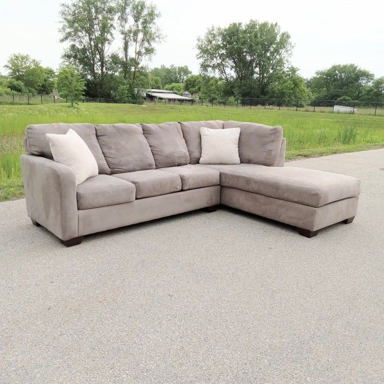 Ashley Furniture Gray Sectional Couch - Free Delivery Today