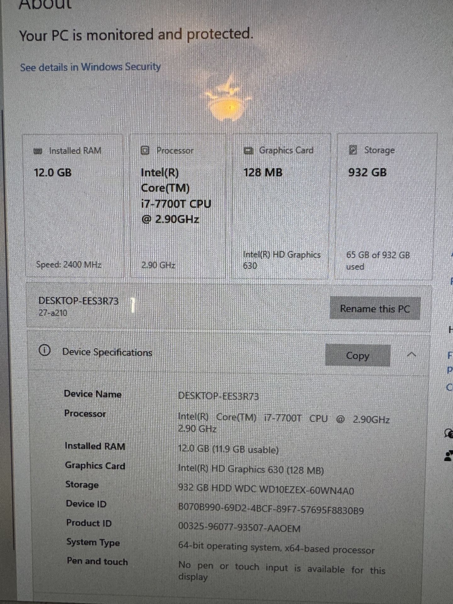 Hp27 Inch All In One