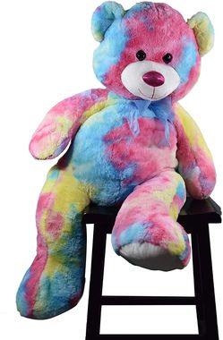 NEW Colorful big teddy bear for women girlfriend surprise valentines birthday gift anniversary