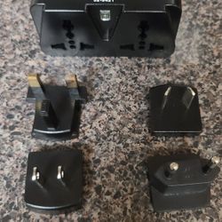 Various Outlet Adapters EU. US. UK.