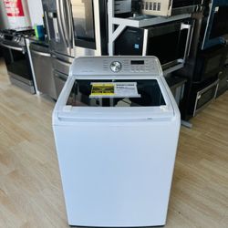 Samsung - 4.5 Cu. Ft. High Efficiency Top Load Washer with Active WaterJet - White Model:WA45TAW
