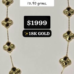 ✨GORGEOUS ✨ 18K GOLD VAN CLEEF ARPELS NECKLACE, BRAND NEW IN BOX 😍 