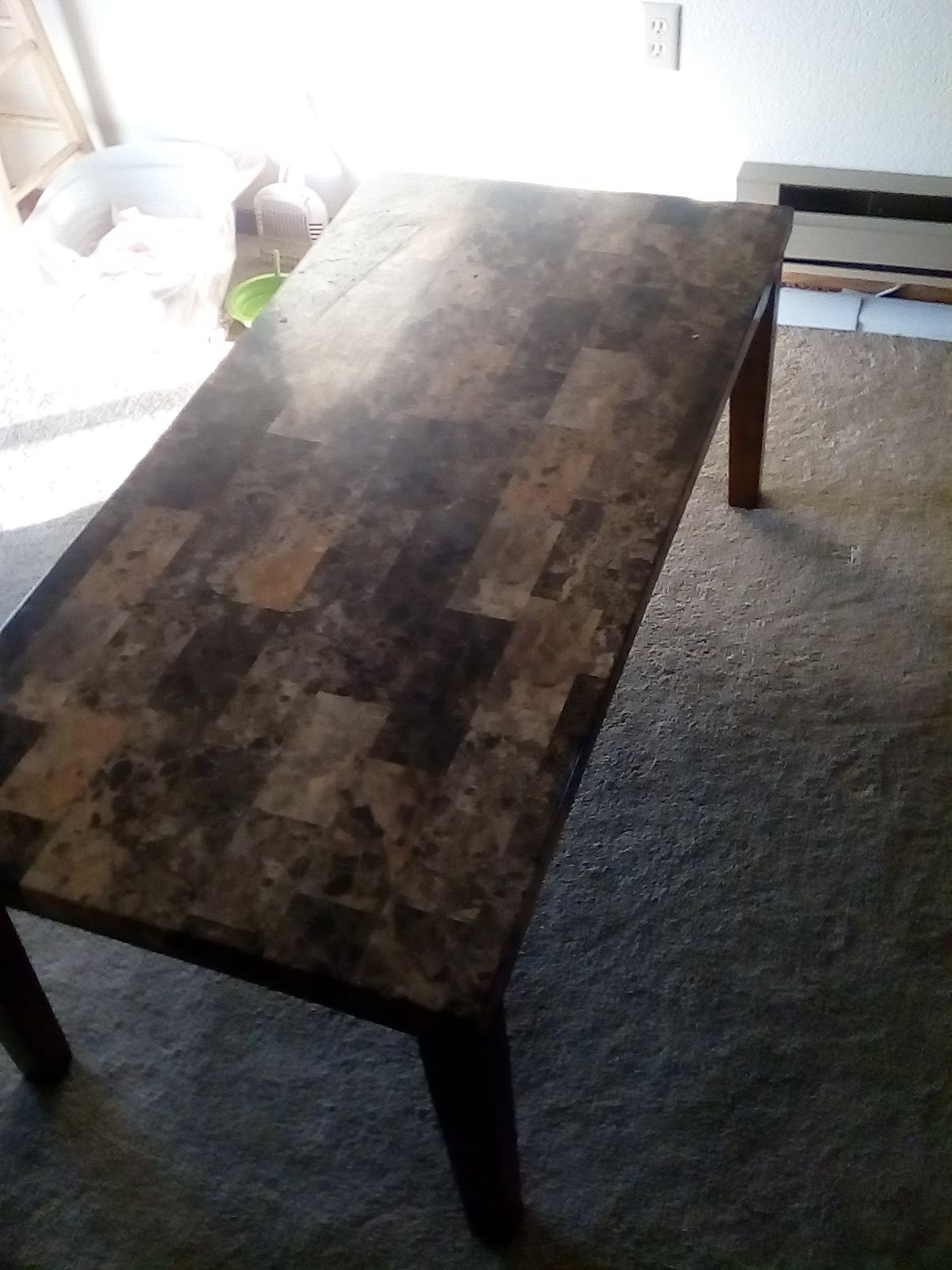Dining room Table set (Multicolored marble)