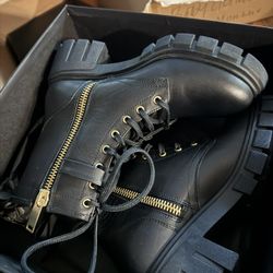 Thursday Boot Co Black And Gold Cota Boots Size 7.5
