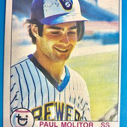 Paul Molitor 1979 Topps 2nd Year Card