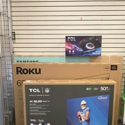 Tcl 50" tv qled smart , Cash offer