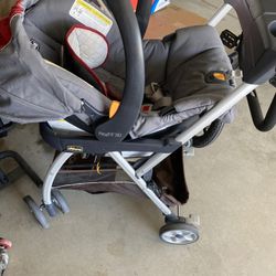 car seat with base