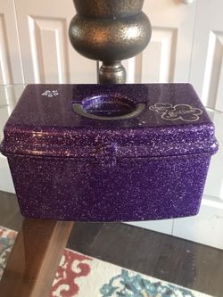 Purple cosmetic/tackle box