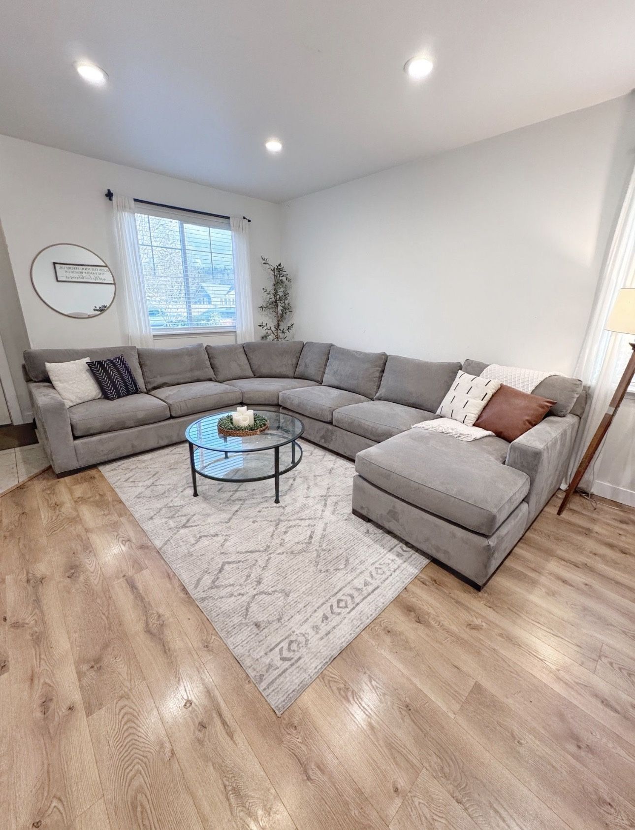 Crate And Barrel Axis Sectional Couch 