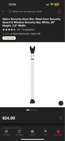 Sabre Security Door Bar