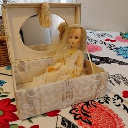 Antique Doll W/Keepsake Box