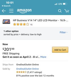 Hewlett Packard Portable screen