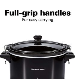 Hamilton Beach Slow Cooker, Extra Large 10 Quart, Stay or Go #1117