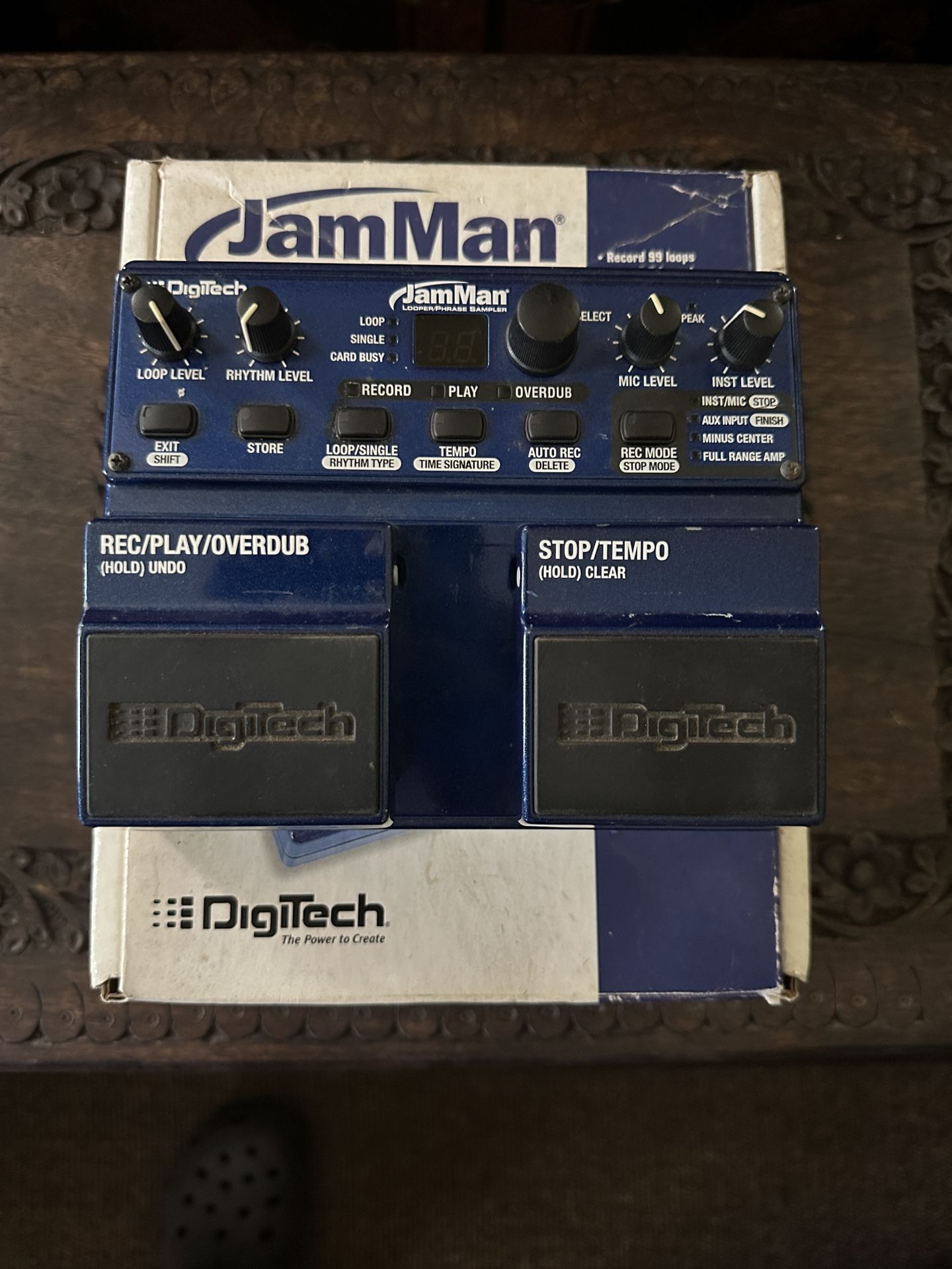 JamMan Looper/Phrase Sampler Pedal For Guitar Bass Keyboard