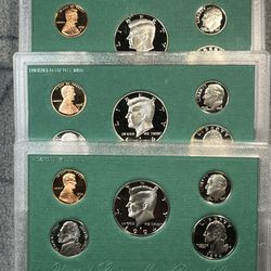3 Proof Sets - 1994, 1996 & 1997