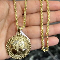 Rope Chain And Pendant 