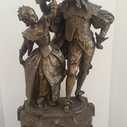 Antique Romeo & Juliet Sculpture 