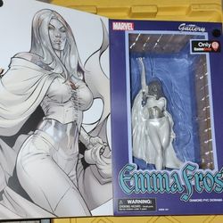 Emma Frost Diamond Gallery Statue Gamestop Exclusive 