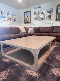 Oversized luxury brand coffee table