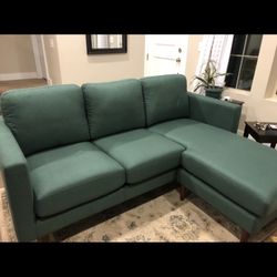 Green Sectional Sofa Couch Chaise - NEW - FREE DELIVERY 🚚🛋