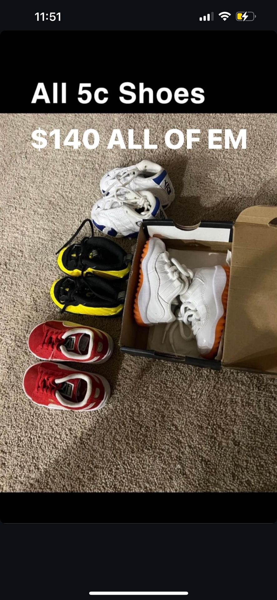 All 5c Jordan, Puma, Foamposite