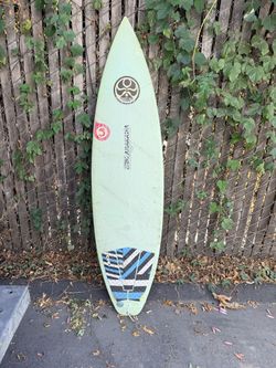 Eric Arakawa 5'10" Shortboard Surfboard Mint Green – Needs Repair