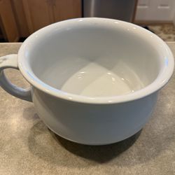 Antique CHAMBER POT  1(contact info removed) ROYAL IRONSTONE by Alfred Meakin England 6"x9"x5"