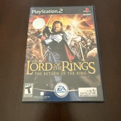 Lord Of The Rings Ps2 Game 