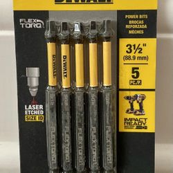 DEWALT Flextorq SQ2 Square Impact Driver Bit (5 Pieces)