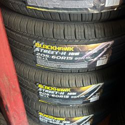 205/60/15 Blackhawk Tires