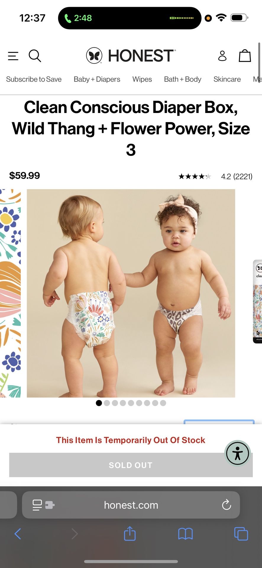 Honest Baby diapers