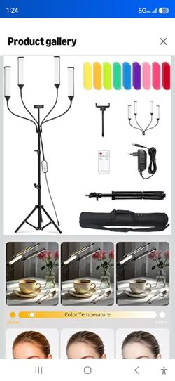 LED Video Light Kit with Four-arms