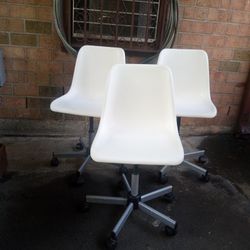 3 IKEA Rolling Chairs Made In Italy 