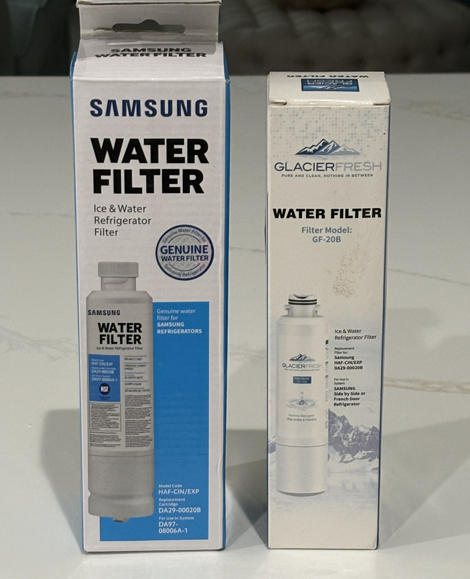 2 New Samsung Refrigerator Water Filters #DA39-00020B