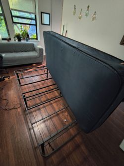 Twin  Mattress with Metal Frame Stand