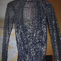 Womens new one pc blue long sleeve 