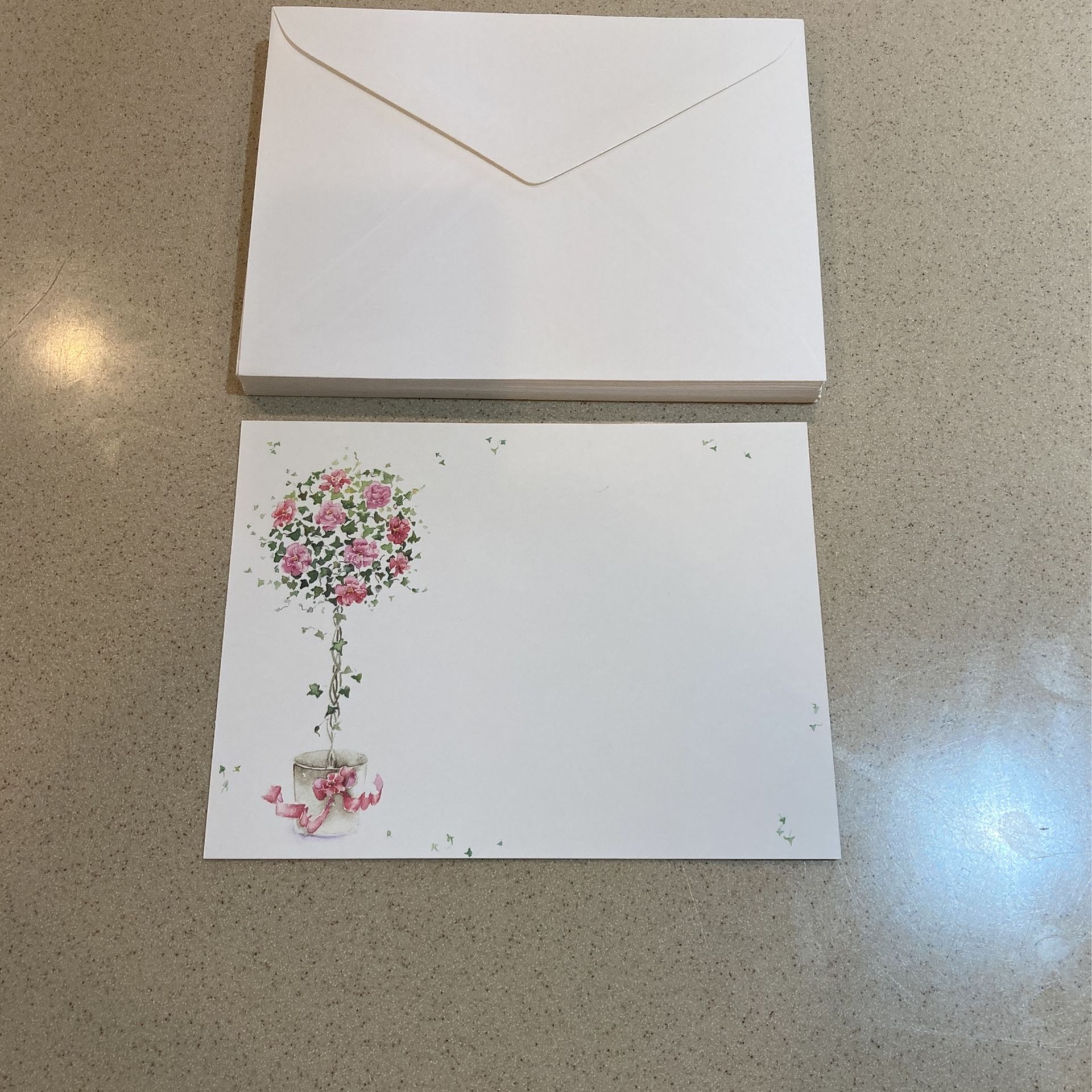 18 Blank Invitations (one sided) & Envelopes 