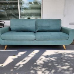 Mid Century Teal Sofa