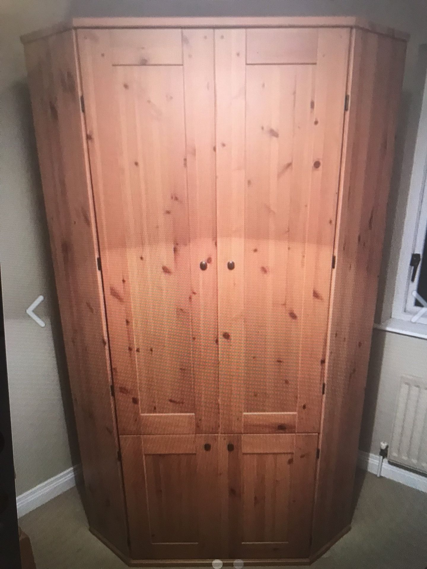 IKEA Leksvik Corner Armoire with Hideaway Desk