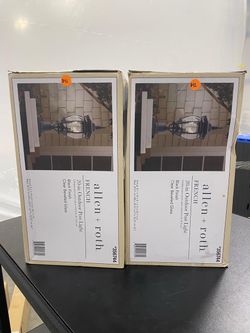Allen + Roth French 20-in Outdoor Post Light (2-Pack)