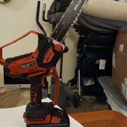 Brand NEW CHAINSAW ACCEPTS 10-14 INCH CHAIN RUNS WITH  MILWAUKEE battery