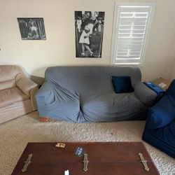 3-Piece Couch Set – Clean – Covers Included