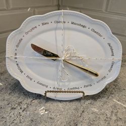 NEW Cheese Plate and Knife